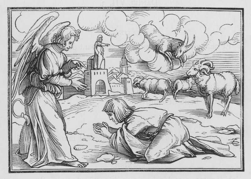 Gabriel Comforteth Daniel, Daniel VIII, 17 od Hans after Holbein the Younger
