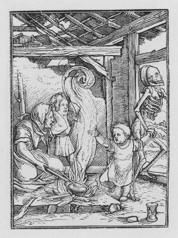 Holbeinův tanec smrti: Dítě od Hans after Holbein the Younger