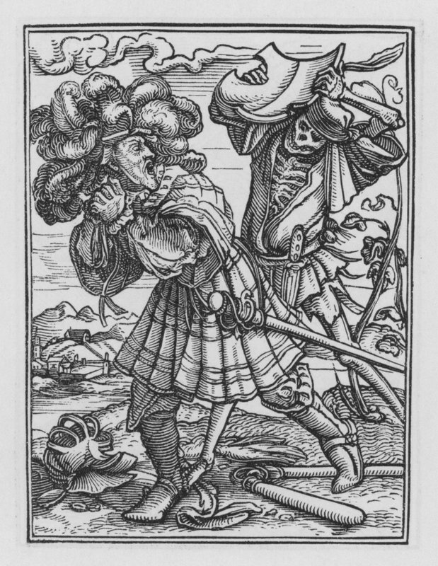 Holbeinův Tanec smrti: Hrabě od Hans after Holbein the Younger