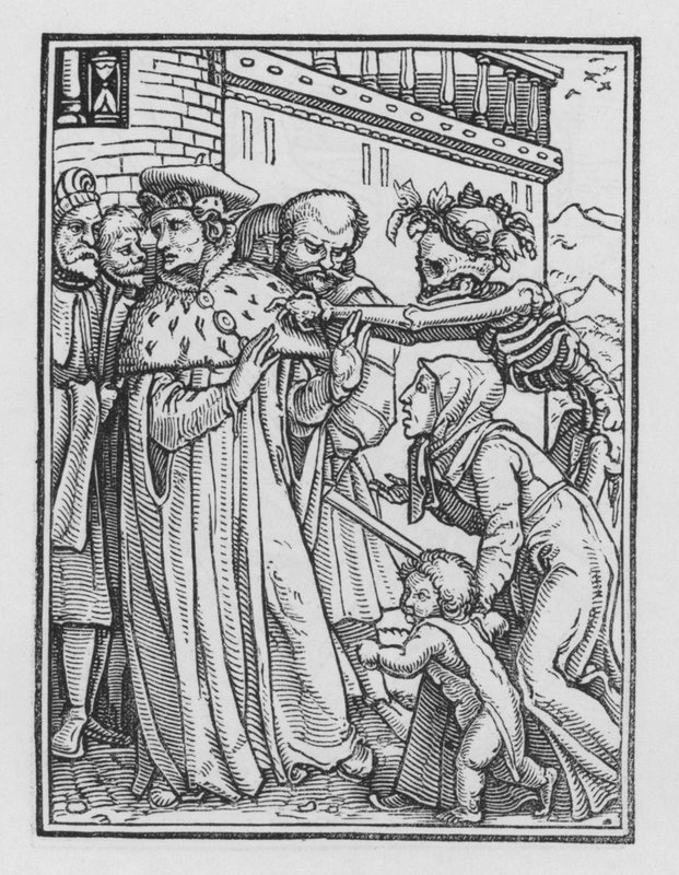 Holbeinův tanec smrti: Vévoda od Hans after Holbein the Younger