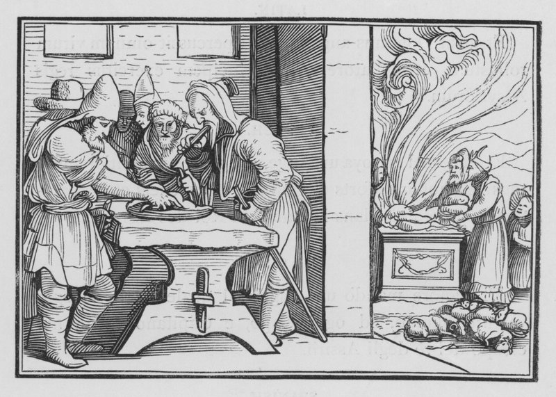 Josiah způsobuje slavení Velikonoc, 2 Paralipomenon XXXV, 1 od Hans after Holbein the Younger