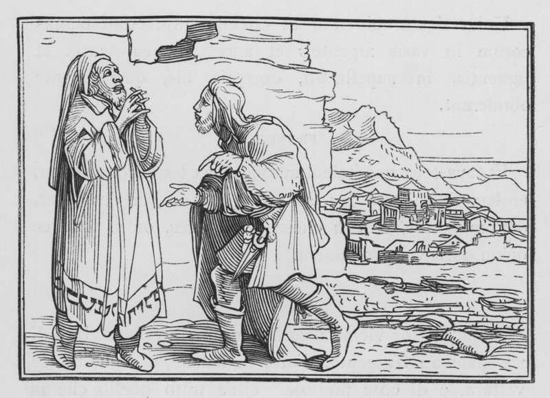 Nehemiáš Mourneth, Fasteth a Prayeth, Nehemiah I, 3 od Hans after Holbein the Younger