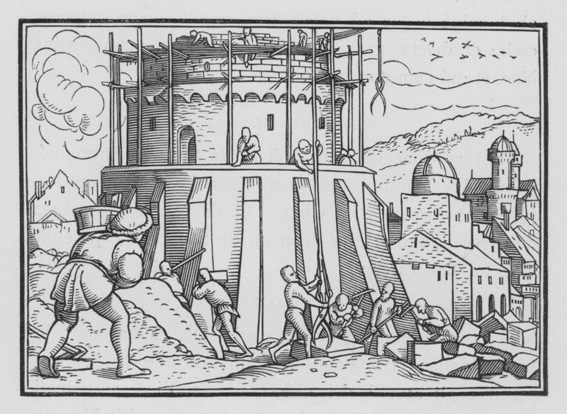Babylonská věž, Genesis XI, 4 od Hans after Holbein the Younger
