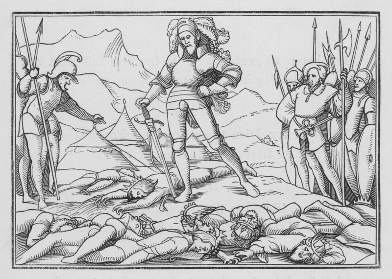 Třicet a jeden král zabitý Joshuou, Joshua XII, 7 od Hans after Holbein the Younger