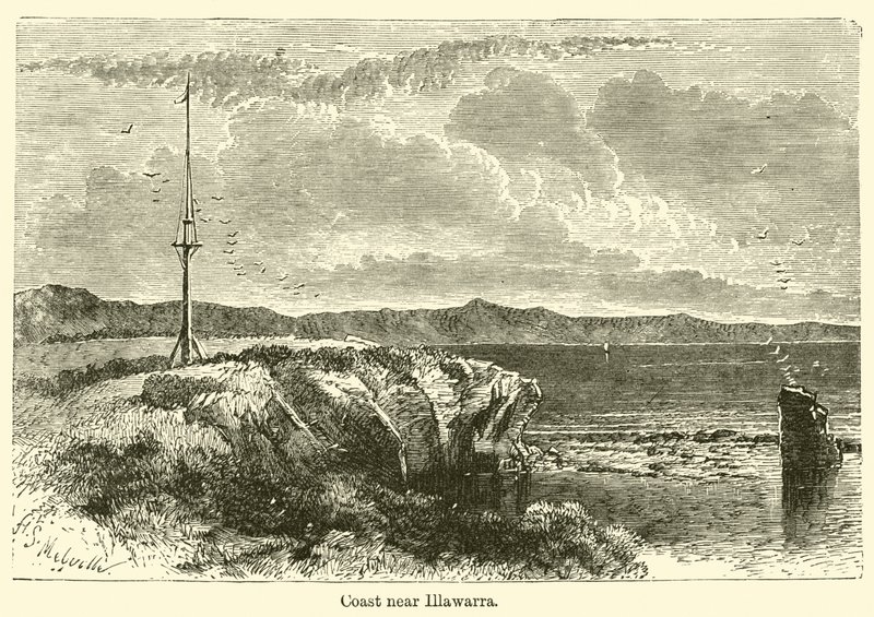 Pobřeží poblíž Illawarra od Harden Sidney Melville