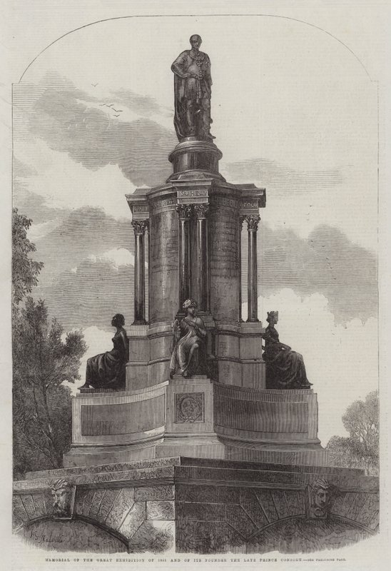 Památník velké výstavy z roku 1851 a jejího zakladatele zesnulého prince choť od Harden Sidney Melville