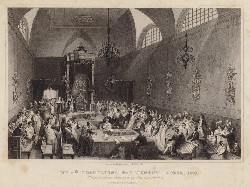 Prorogační parlament krále Vilém IV, duben 1831 od Harden Sidney Melville