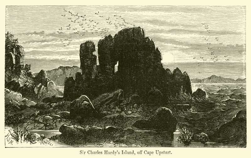 Ostrov sira Charlese Hardyho u mysu Upstart od Harden Sidney Melville