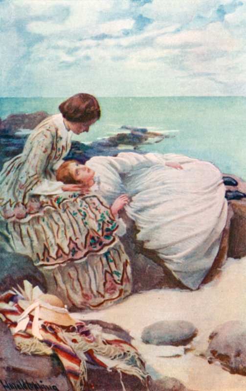 Ilustrace pro Dobré manželky Louisa M Alcott od Harold Copping