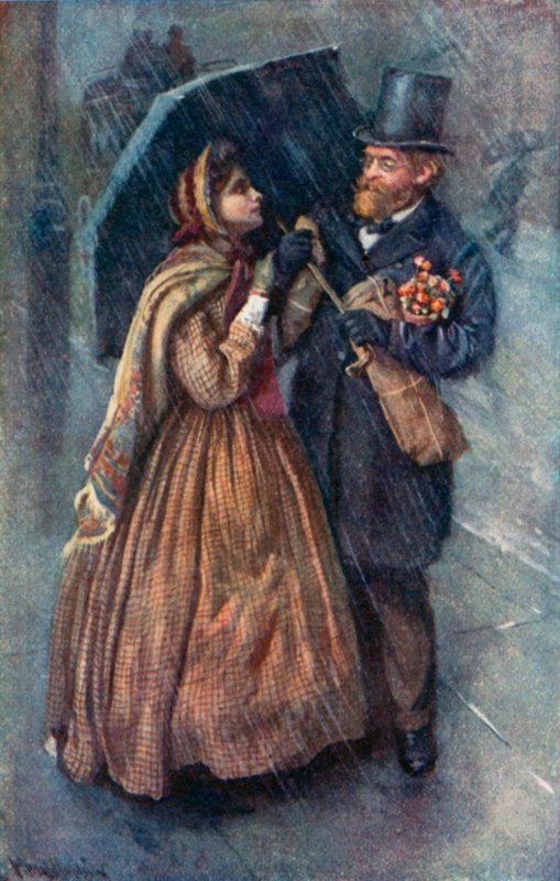 Ilustrace pro Dobré manželky Louisa M Alcott od Harold Copping