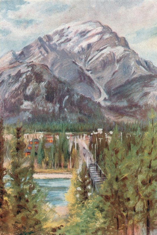 Hora Cascade, Banff od Harold Copping
