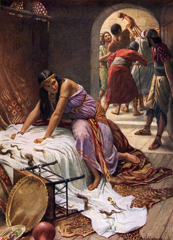 Delilah (barevná lito) od Harold Copping
