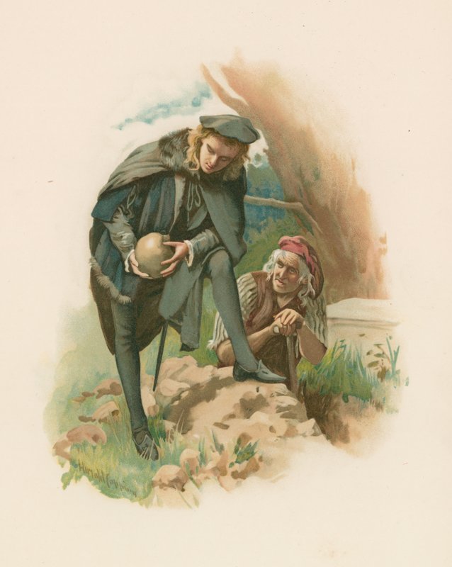 Hamlet - Hřbitovní scéna od Harold Copping
