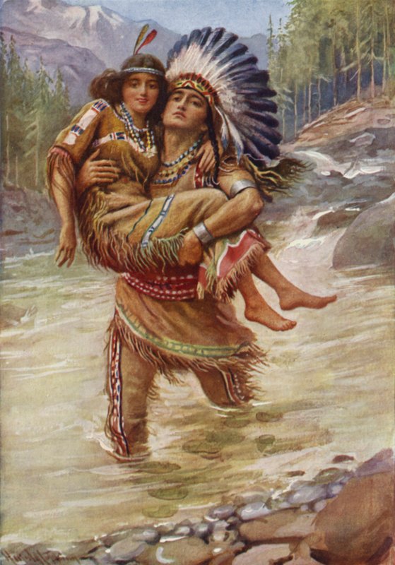 Hiawatha a Minnehaha od Harold Copping