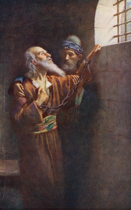 Nový zákon: "(barevná litografie) od Harold Copping