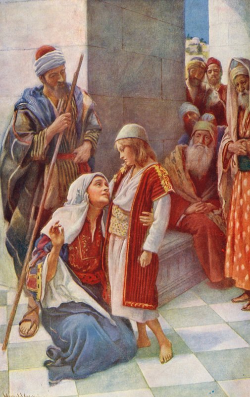 Nový zákon: "(barevná litografie) od Harold Copping