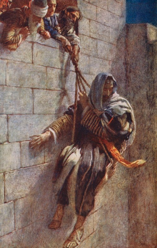 Nový zákon: Pavla z Damašku (barevná litografie) od Harold Copping