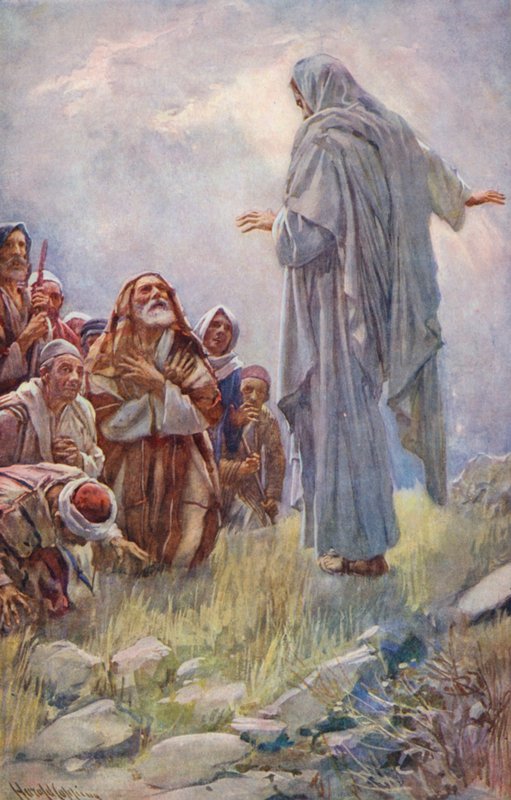 Nový zákon: "Učte všechny národy" (barevná litografie) od Harold Copping