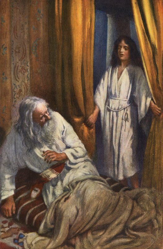 Samuel a Élí (barevná litografie) od Harold Copping