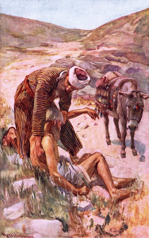 Dobrý Samaritán od Harold Copping