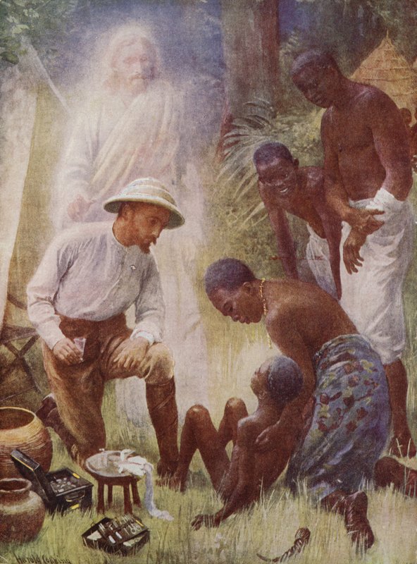 Léčitel (barevný lightograf) od Harold Copping