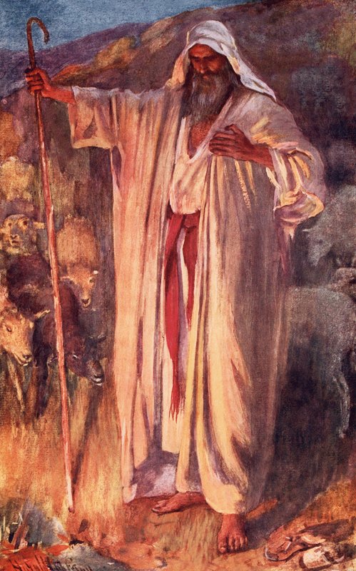 Hořící keř od Harold Copping