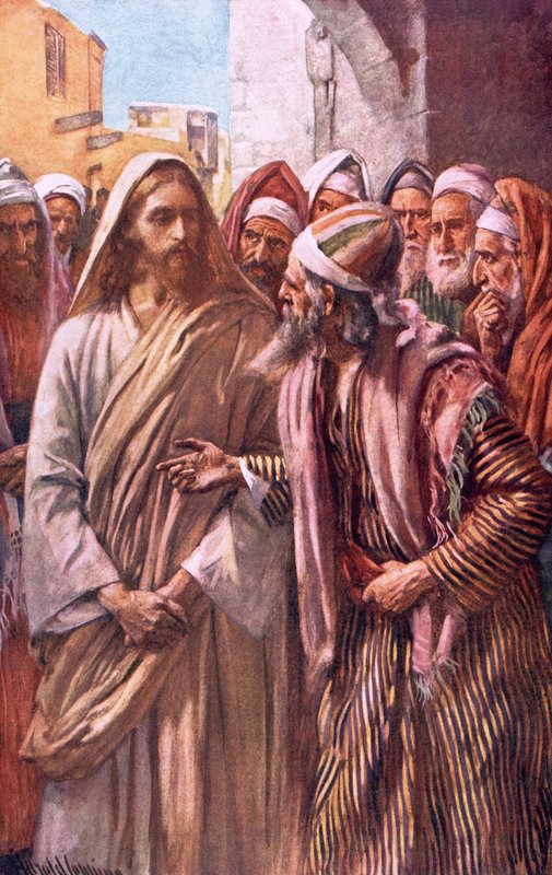 Otázka saduceů od Harold Copping