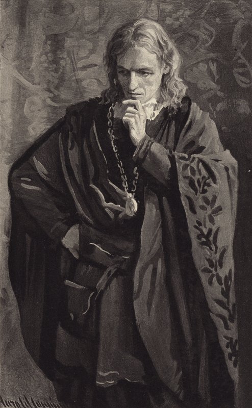 Mladý princ byl zahalen hlubokou melancholií. od Harold Copping