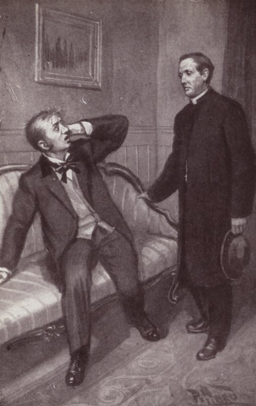 Ilustrace pro The Mystery Of Edwin Drood od Charlese Dickense (litho) od Harold Hume Piffard