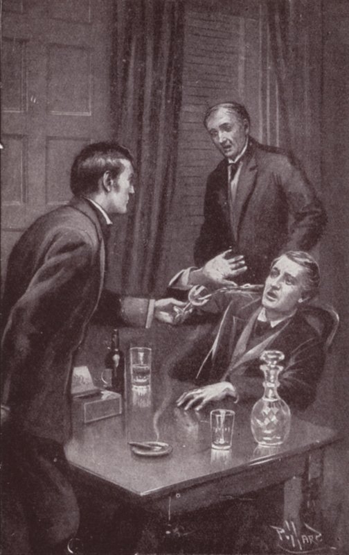 Ilustrace pro The Mystery Of Edwin Drood od Charlese Dickense (litho) od Harold Hume Piffard