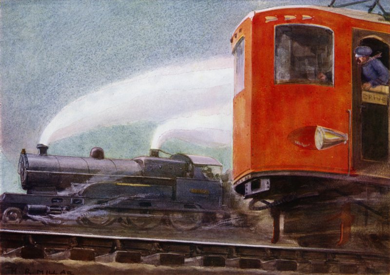 Parní a elektrické lokomotivy na britských železnicích (barva litho) od Harold Robert Millar