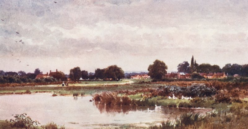 Dunsfold, nedaleko Cranleighu (barevná litografie) od Harold Sutton Palmer