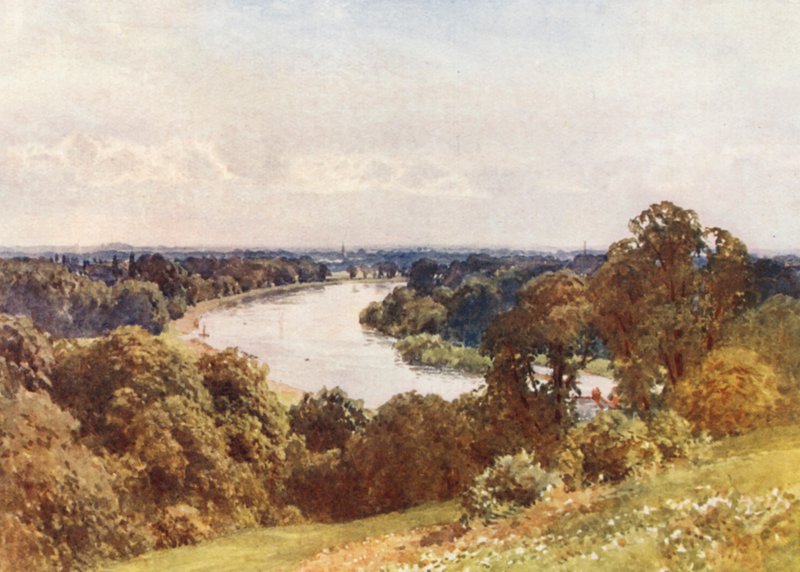 Z Richmond Hill (barevná litografie) od Harold Sutton Palmer