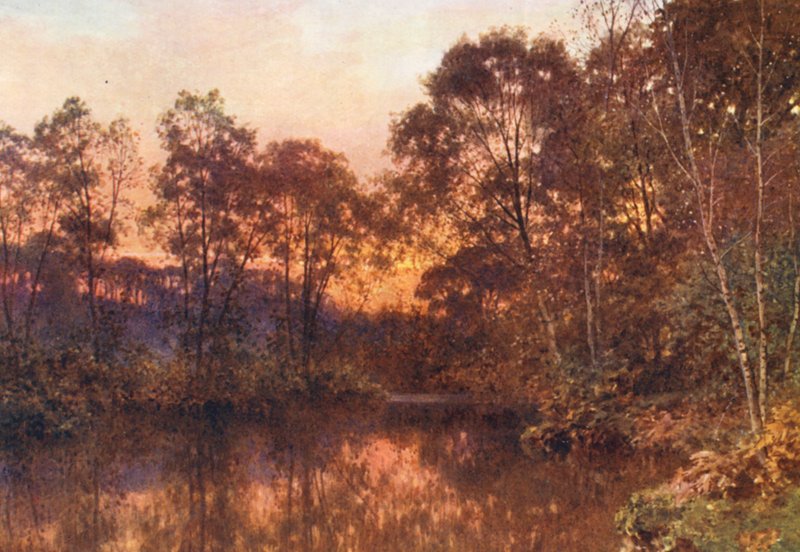 Poslední záře (barevná litografie) od Harold Sutton Palmer