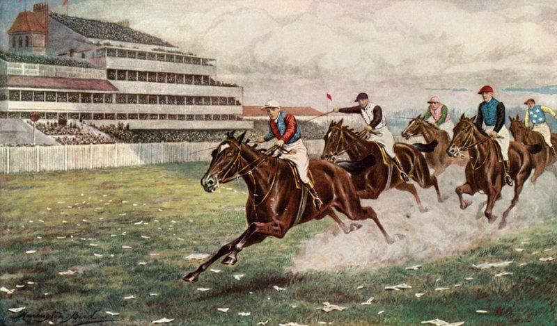 Isinglass vyhrávat derby (barva lito) od Harrington Bird