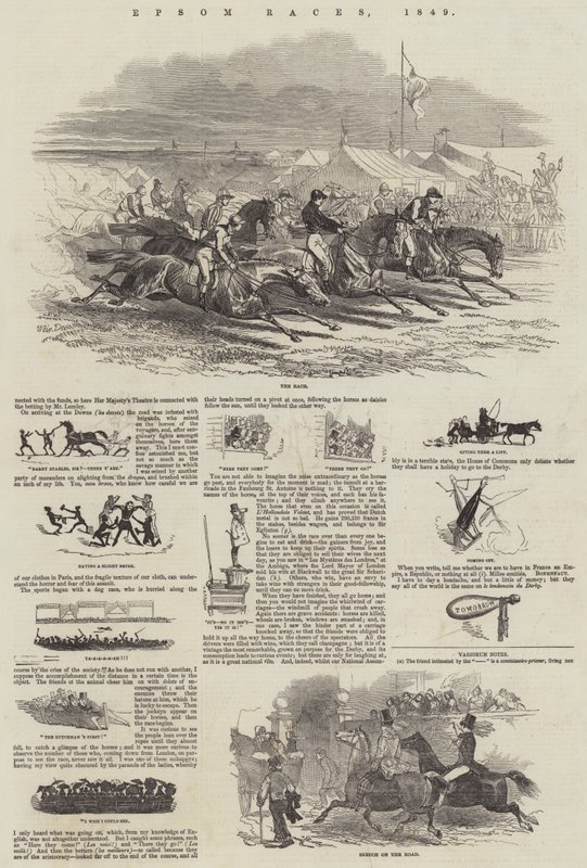 Závody Epsom, 1849 od Harrison William Weir