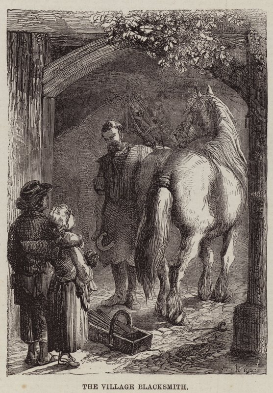 Vesnický kovář od Harrison William Weir