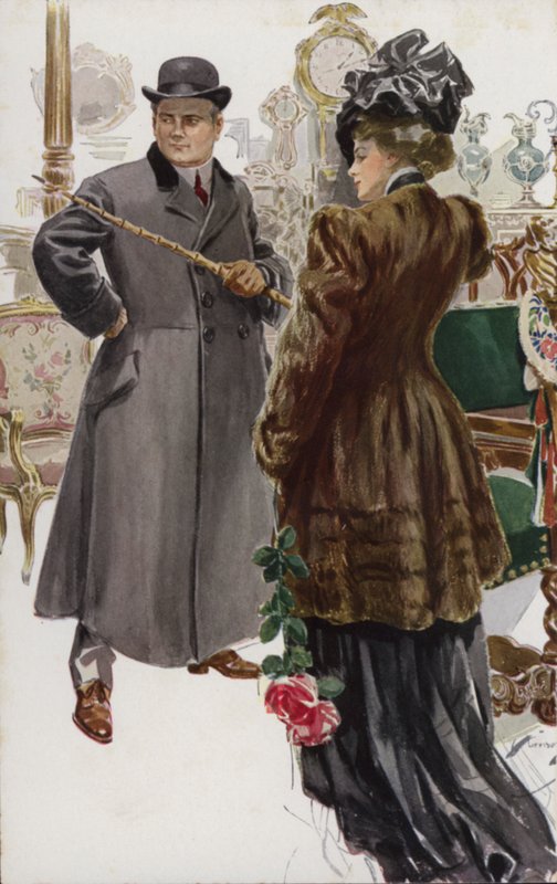 Ilustrace k filmu Když se muž ožení od Mary Roberts Rinehart od Harrison Fisher