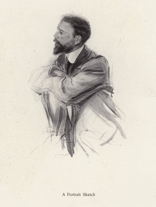 Portrét muže středního věku (litho) od Harrison Fisher