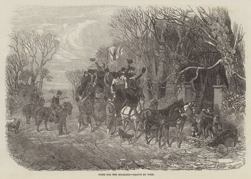Domov na svátky od Harrison William Weir