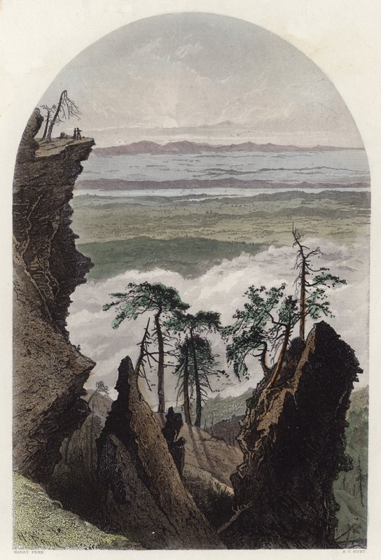 Catskills, východ slunce z jižní hory od Harry Fenn