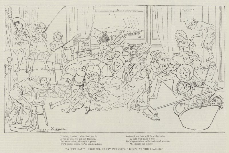 Mokrý den od Harry Furniss