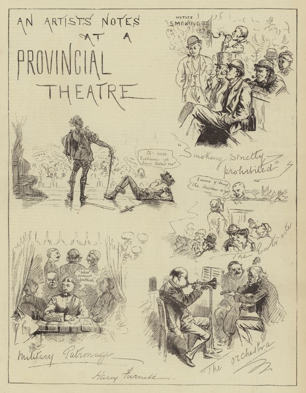 Zápisky umělce v provinčním divadle od Harry Furniss