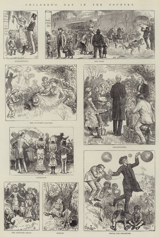 Dětský den na venkově od Harry Furniss