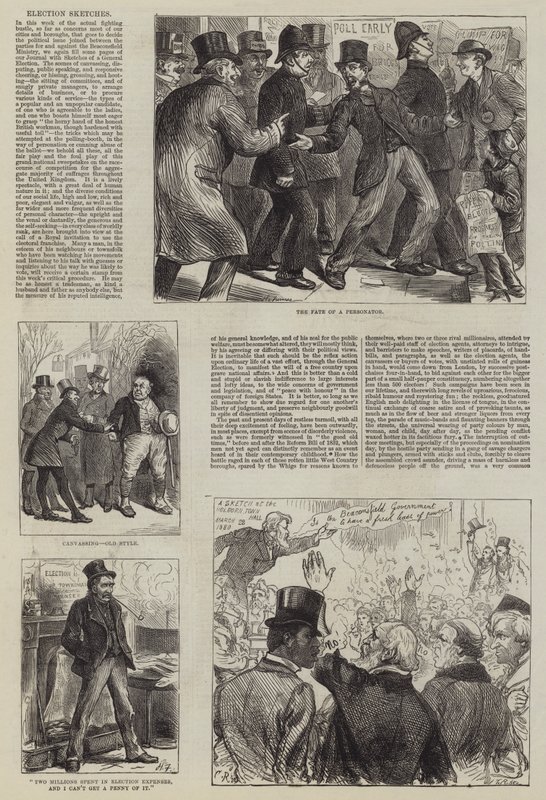 Volební náčrty od Harry Furniss
