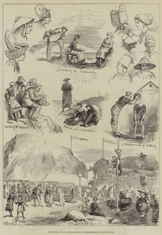 Skici v anglo-francouzském Watering-Place, Granville od Harry Furniss
