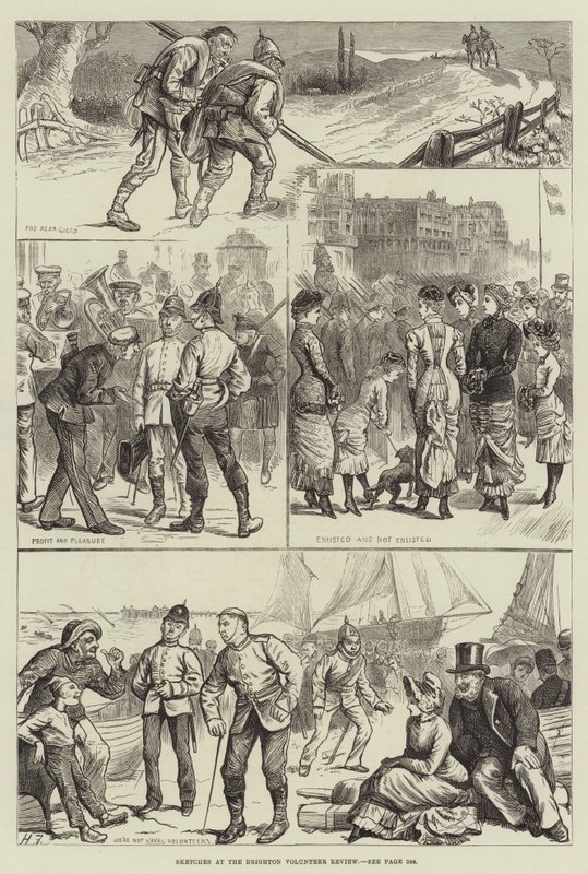 Skici v Brighton Volunteer Review od Harry Furniss