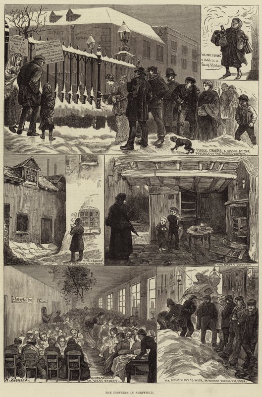 Tíseň v Sheffieldu od Harry Furniss
