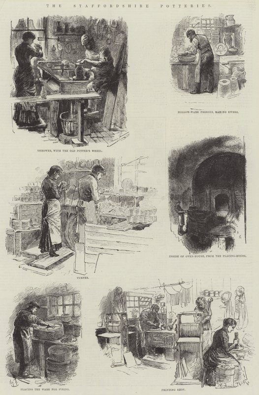 Staffordshire Potteries od Harry Furniss