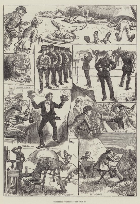 Pracovníci ve Wimbledonu od Harry Furniss